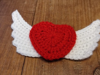 Un cuore con le ali #crochet passo passo