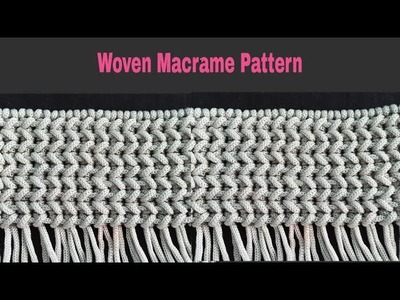Woven Macrame Pattern - Tutorial Tali Kur Tenun