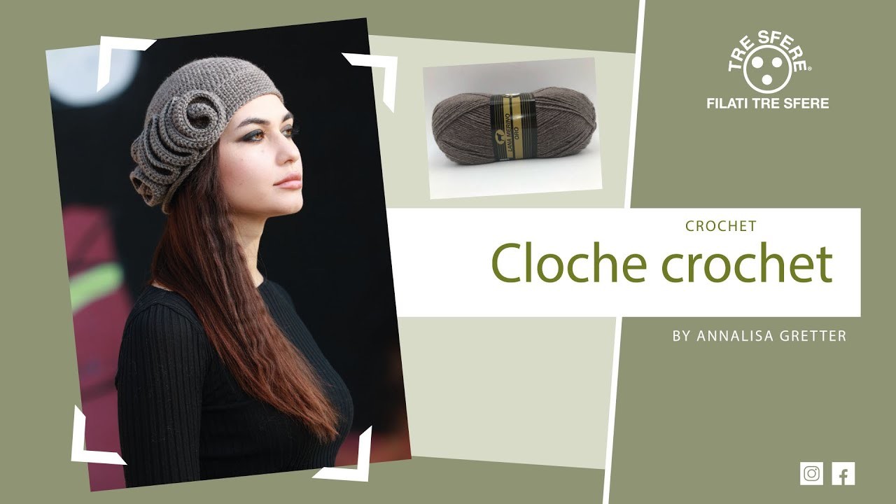 Cloche Crochet Merino Oro