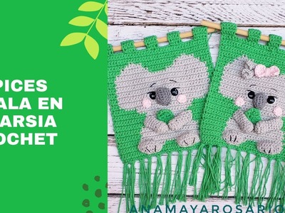 Koala en Intarsia Crochet 2 parte