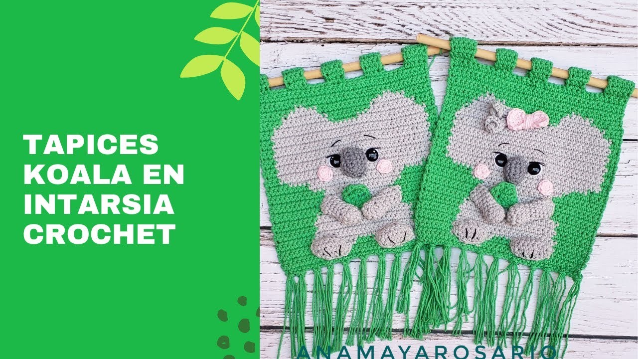 Koala en Intarsia Crochet 2 parte