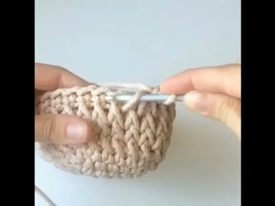 Punto espiga a crochet