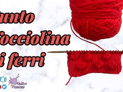 TUTORIAL maglia: Punto Nocciolina ai ferri #knitted, #handmade @Knittedpassions