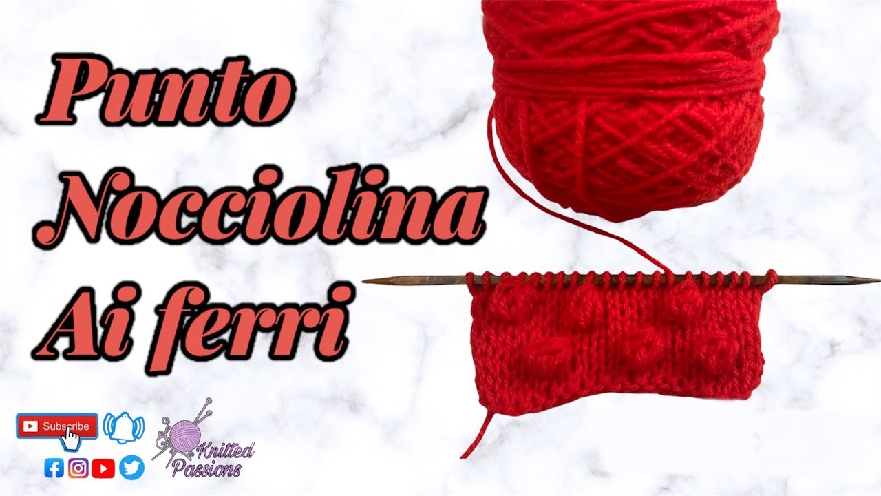 TUTORIAL maglia: Punto Nocciolina ai ferri #knitted, #handmade @Knittedpassions