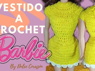 Vestido a crochet para barbie