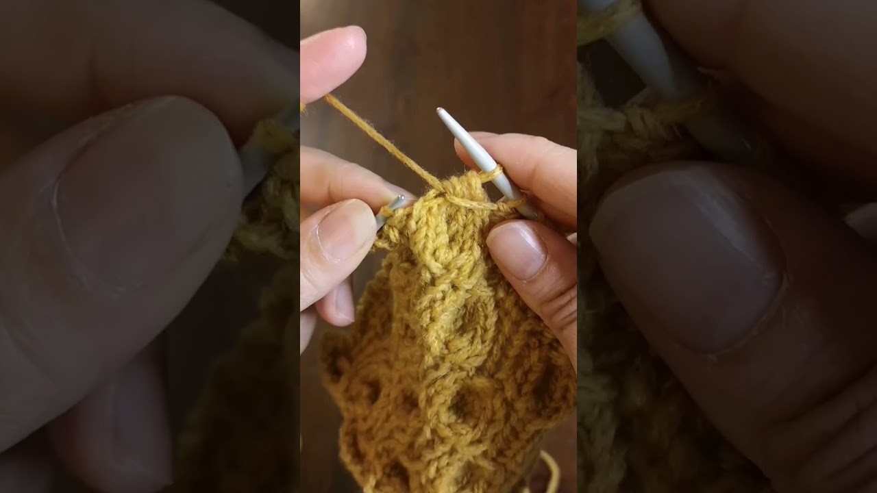 Punto maglia. Knitting stitch     #shorts