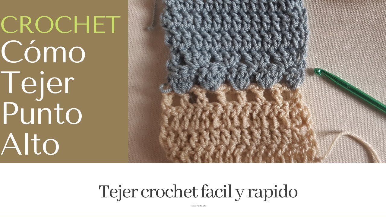 Tejer Crochet Punto Alto ????✨