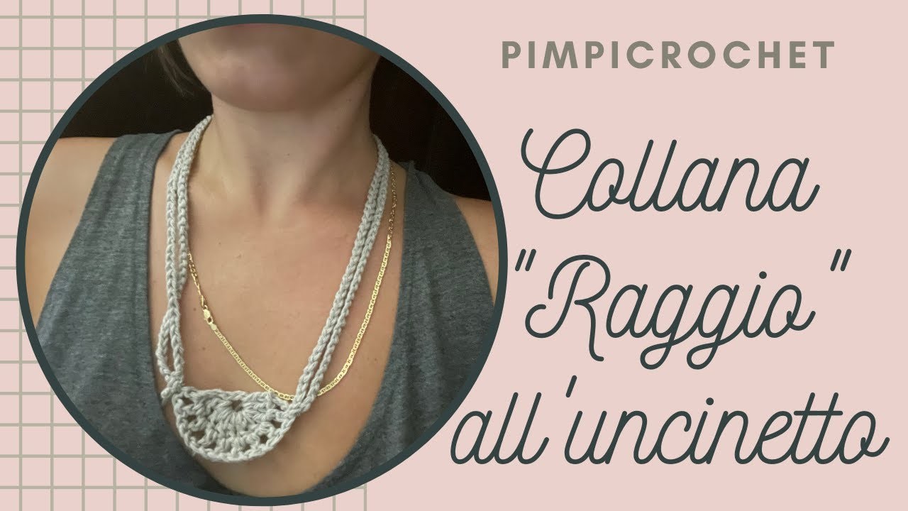 Collana "Raggio" all'uncinetto|PimpiCrochet|