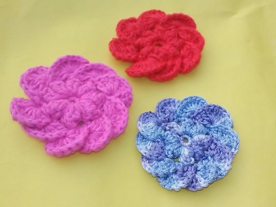 Crochet 8 peatl Flower Tutorial.কুশিকাটার ফুল