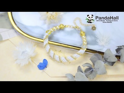 Bracciale di perline vintage e delicato. Vintage delicate beads bracelet 【Pandahall DIY】