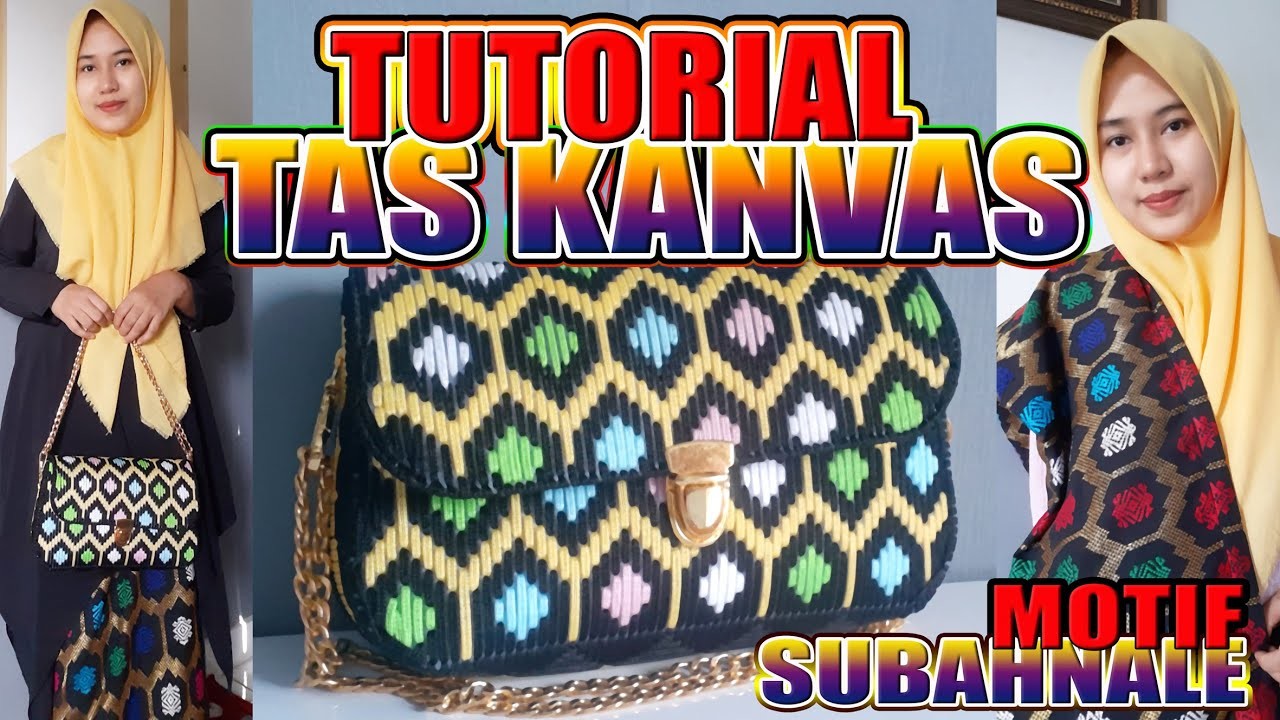 CARA MEMBUAT TAS. KANVAS SASAK. كيف تصنع حقيبة. 如何制作袋子. バッグの作り方. 가방 만드는 방법. थैला. BAG