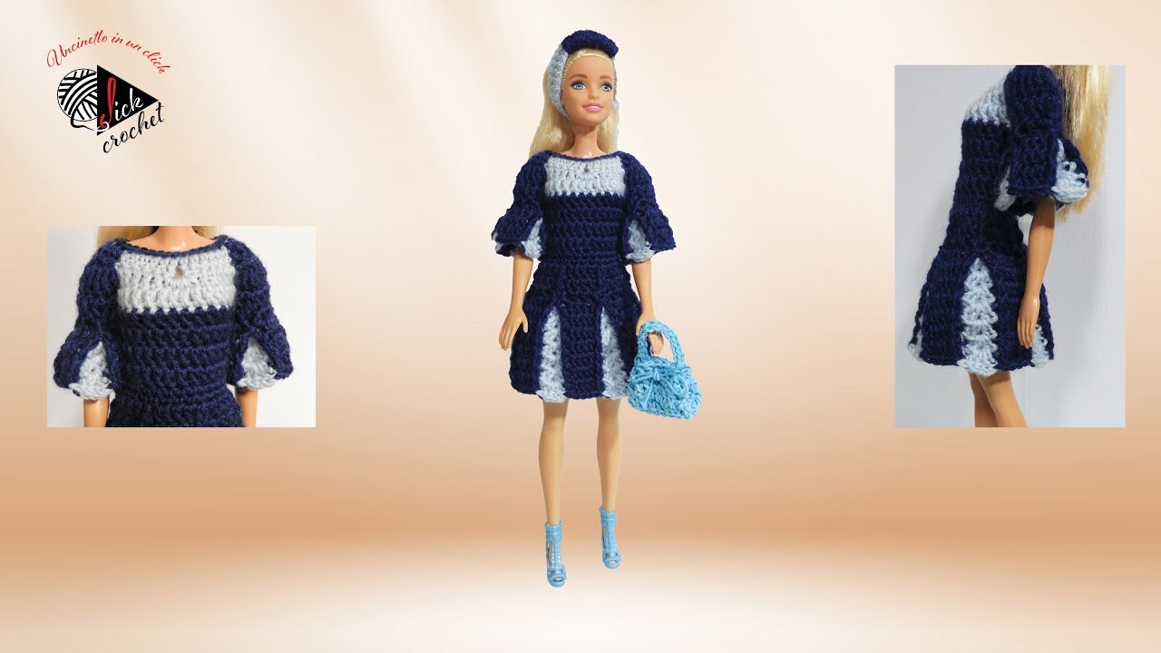 TUTORIAL UNCINETTO BARBIE VESTITINO MODELLO 16