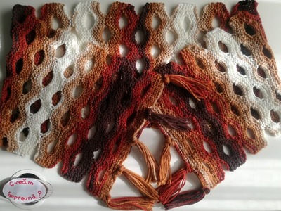 Fular tricotat (bufanda tejida, knitted scarf, sciarpa lavorata a maglia)