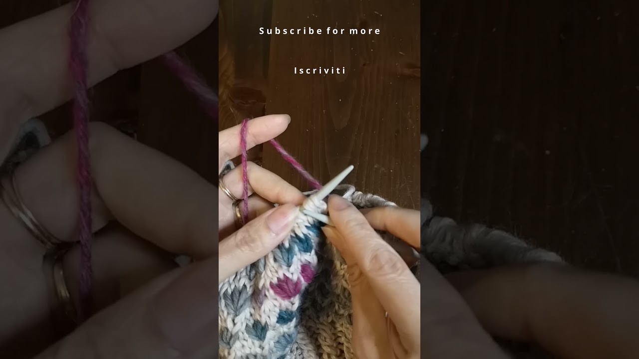 Knitting stitches. Punti maglia   #shorts