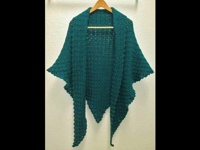 Crochet shawl c2c شال بالكروشيه بغرزة