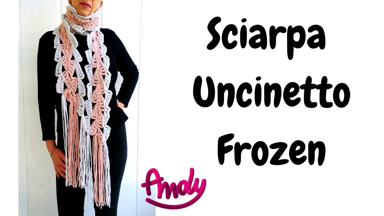 Sciarpa Frozen Uncinetto Facile Inverno Andy Handmade