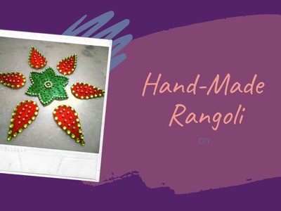 ಹ್ಯಾಂಡ್ಮೇಡ್ ರಂಗೋಲಿ || Handmade Rangoli || Decorative Glitter Rangoli || Handcrafted Kundan Rangoli