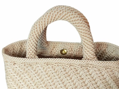 Manici Tubolari Spirale (8 maglie) - Bag *Spiga* @MelCbags Videotutorial - Crochet