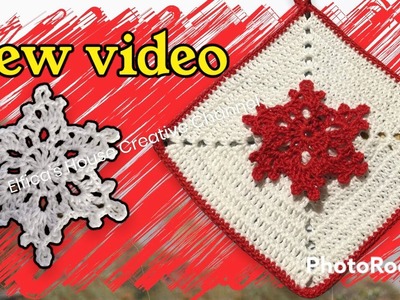 Da fiocco di neve a granny (2 parte) #uncinettofacile #granny #crochet  costruzione granny al fiocco