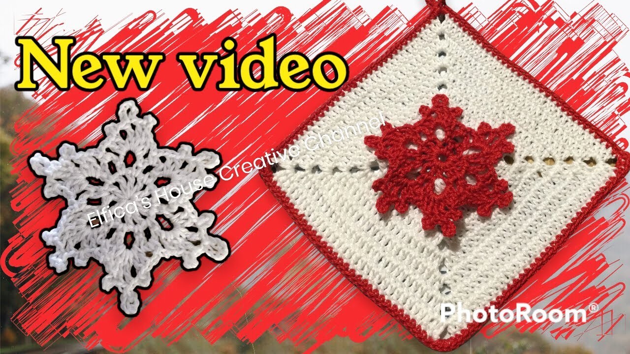 Da fiocco di neve a granny (2 parte) #uncinettofacile #granny #crochet  costruzione granny al fiocco