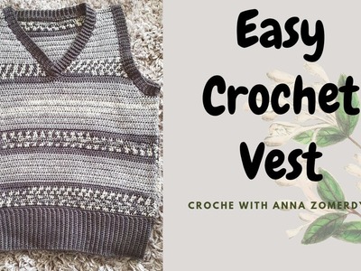 Easy Crochet Vest || Tutorial Merajut Vest