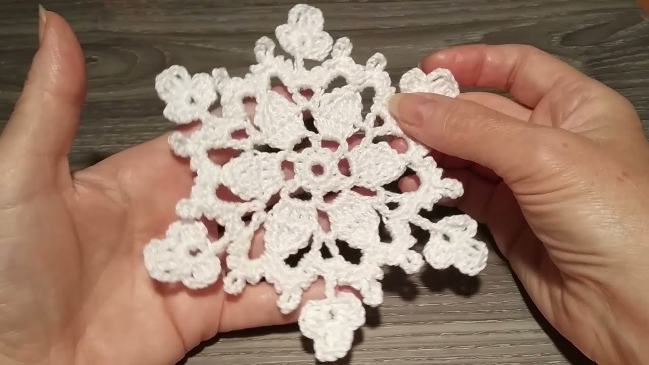 Fiocco di Neve Uncinetto Tutorial Natale ❄ Snowflake Crochet Christmas Copo de Nieve Crochet Navidad