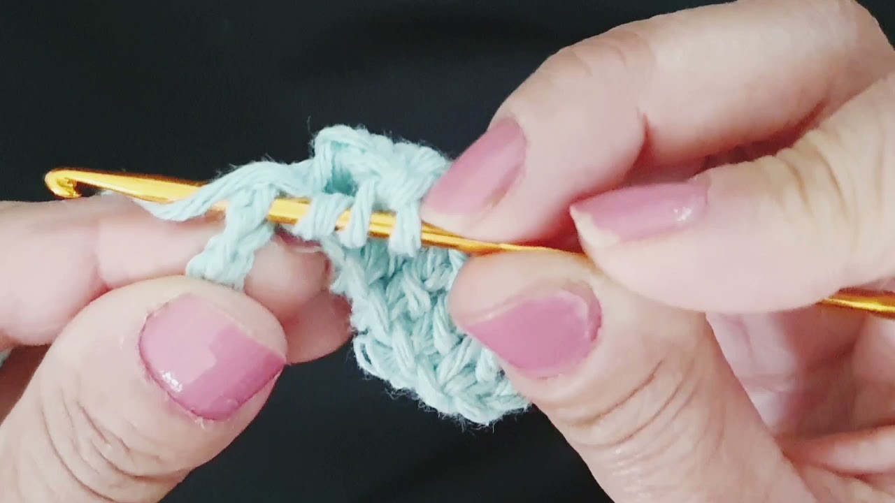 Ponto Alto Duplo e Ponto Alto Triplo  #crocheparainiciantes #crochet