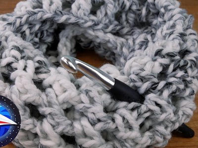 A maglia| Sciarpa Autunno & Inverno Loop in lana XXL|Facile & Veloce per principianti