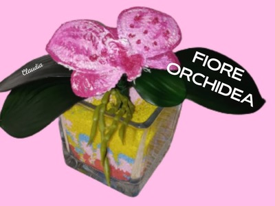Fiore Orchidea uncinetto