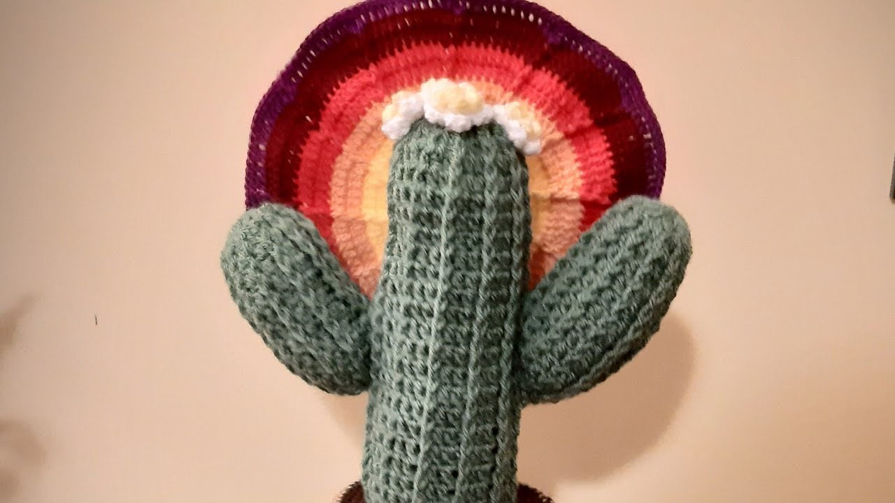 Crochet- Tutorial Cactus Saguaro fermaporta