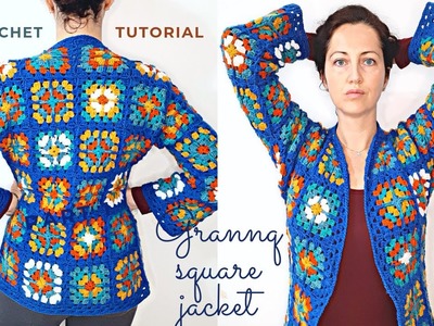 Giacca uncinetto granny mattonella al quadrato - squared squares crochet jacket (part 2)