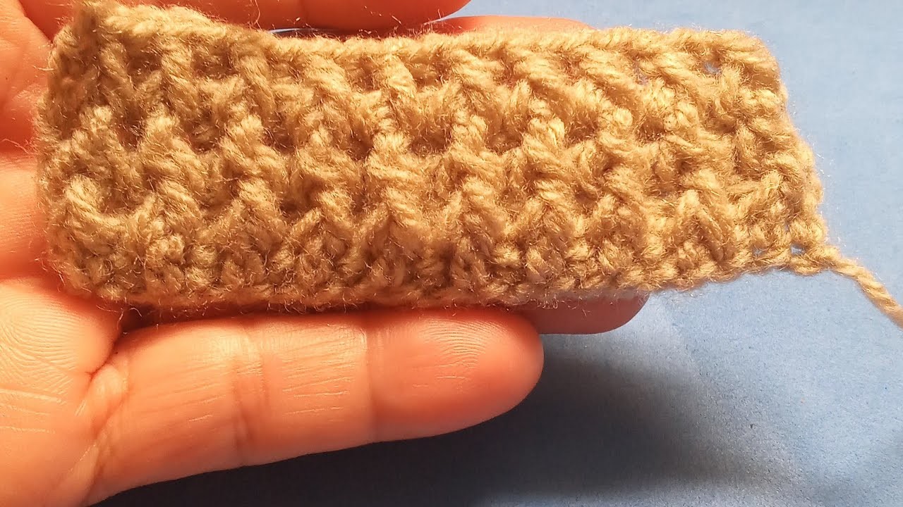 Barra elastica de croche - canhoto