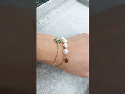 Come creare un bracciale con perle di fiume e ciondolo distanziatore