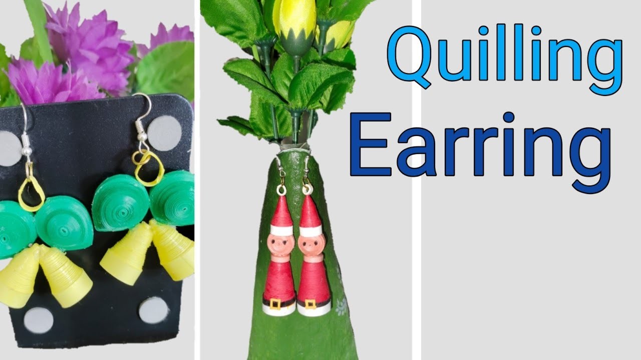 Cristmas Special Earring Making | Quilling Earring