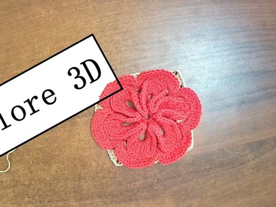 Fiore 3D su mattonella
