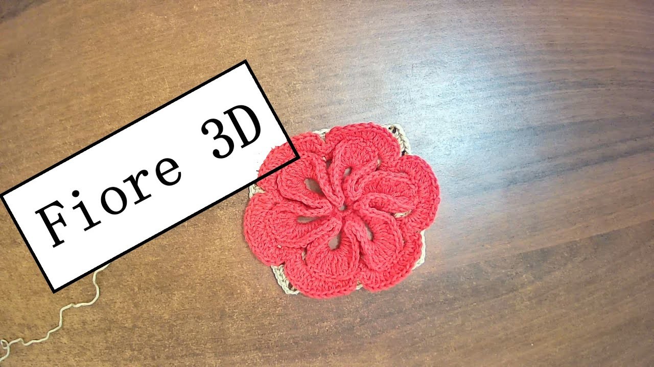 Fiore 3D su mattonella