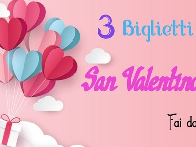 3 Bigliettini di San Valentino semplice Tutorial. DIY.Valentine's day
