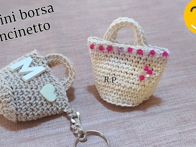 Tutorial Uncinetto: bomboniera  crochet mini bag