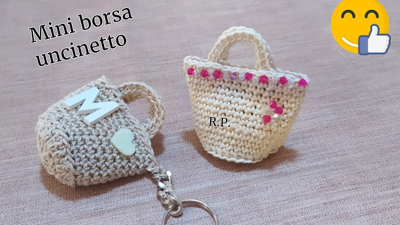 Tutorial Uncinetto: bomboniera  crochet mini bag