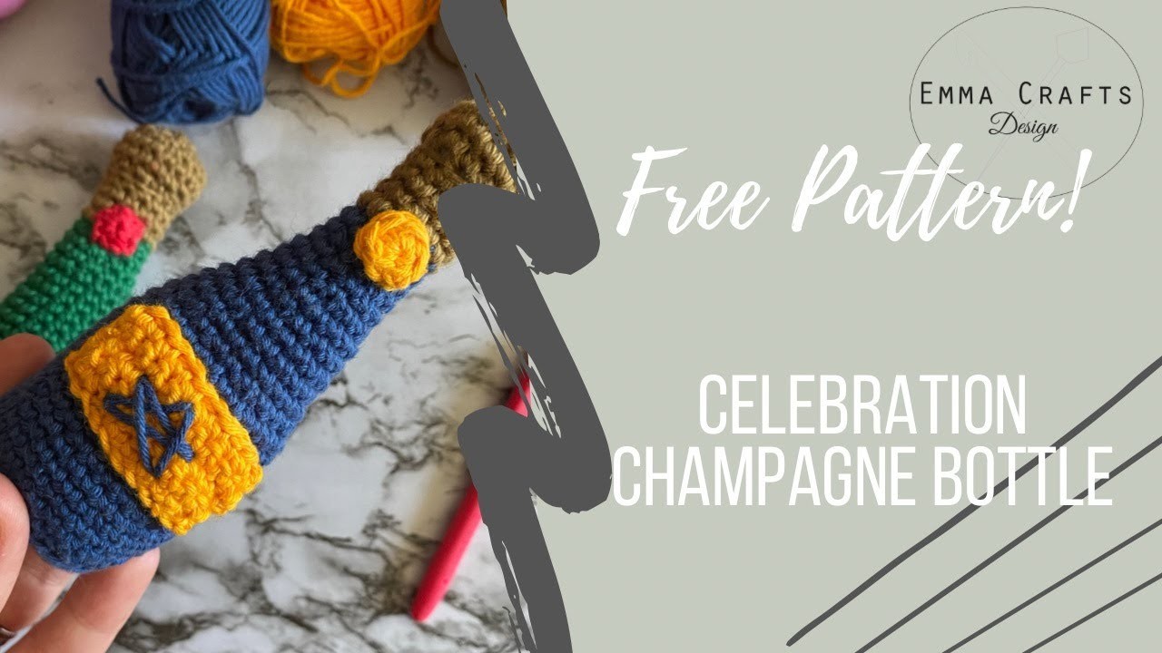 Champagne crochet amigurumi tutorial