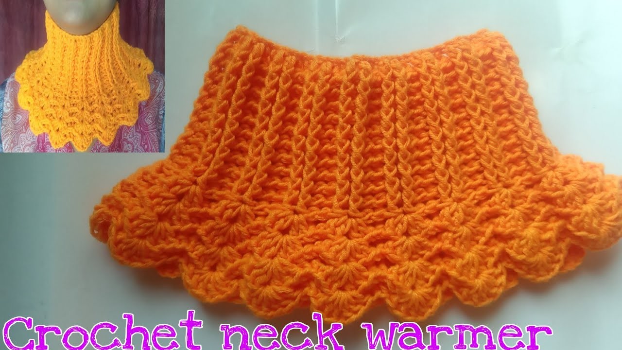 Crochet neck warmer tutorial || কুশিকাঁটার শীতের গলাবন্ধ