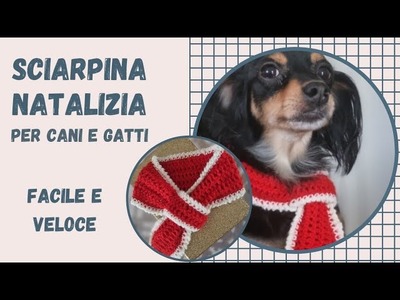 Tutorial Sciarpa Natalizia uncinetto per cani e gatti