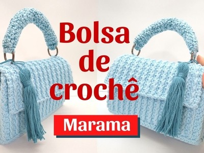 BOLSA DE CROCHÊ MARAMA | Crochet Bag, Mini Bag de crochê. Parte 1. tutorial de crochê.