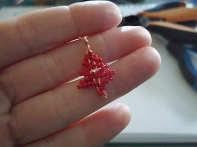 Orecchini albero Natale con filo di rame - Idee creative #1