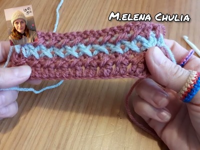 Punto en X a crochet #tejercrochet #puntoscrochet #crochetutorial #cursodecrochê