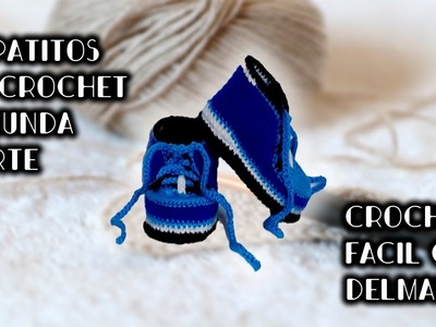 Zapatitos Cuchi Crochet  2 da parte