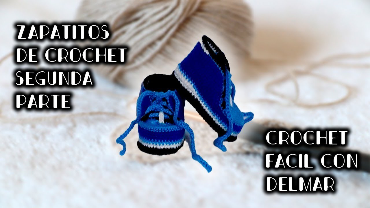 Zapatitos Cuchi Crochet  2 da parte