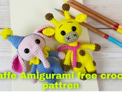 Amigurami giraffe free crochet pattren||Amigurāmi jirāphe ucita krōceṭ pyāṭren