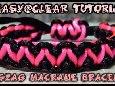 DIY,  Macrame Bracelet Zigzag Design #5 tagalog version