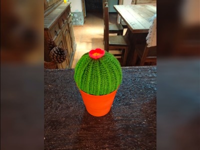 Cactus a crochet.para decorar ????????????